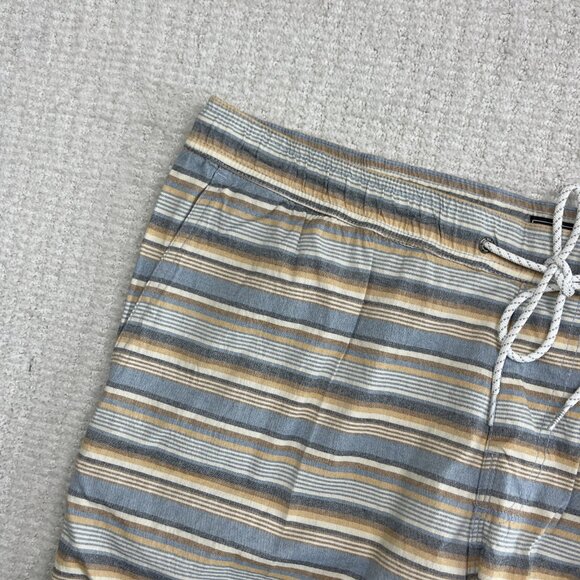 NWT Vissla Board Shorts Men XXL Mixer 17.5 Striped Blue Elastic Waist Beach Surf - Picture 3 of 12